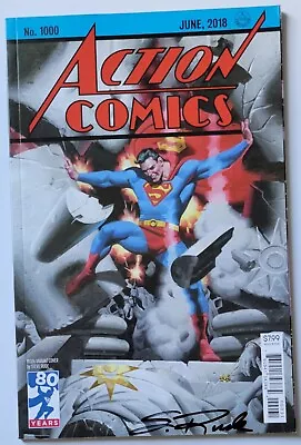 Buy SUPERMAN ACTION COMICS #1000 1930's VARIANT DC 2018 SIGNED STEVE RUDE +COA NM • 11.82£