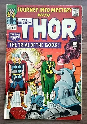 Buy Journey Into Mystery (Mighty Thor) #116 1965 Silver Age Marvel Comics GOOD+ 2.5 • 22.19£