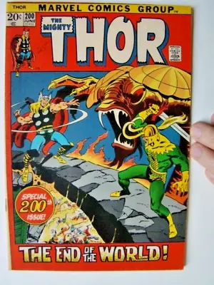 Buy Thor #200 John Buscema Art Ragnarok Story Issue By Stan Lee 1972 VG/FN • 6.71£