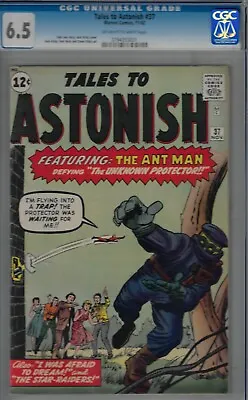 Buy Tales To Astonish #37- Cgc 6.5- Fine+ Early Antman 1962 Kirby Art-silverage • 733.84£