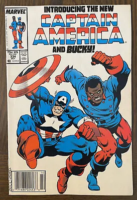 Buy Captain America #334 1st App Bucky Hoskins Battlestar 1988  Newsstand NICE PICS • 12.04£