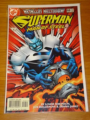 Buy Superman Man Of Steel #68 Dc Comic Nm Blue Superman June 1997 • 2.99£