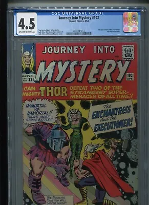 Buy Journey Into Mystery #103 (1964) CGC 4.5 [OW/W] 1st Enchantress & Executioner! • 198.59£