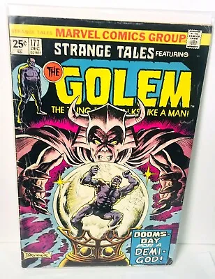 Buy Marvel Strange Tales Featuring THE GOLEM Vol. 1  #177 Includes Monster Ad Dec 74 • 7.88£