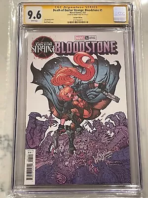 Buy Death Of Doctor Strange Bloodstone #1 Variant CGC 9.6 SS Signed By Maria Wolf • 63.54£