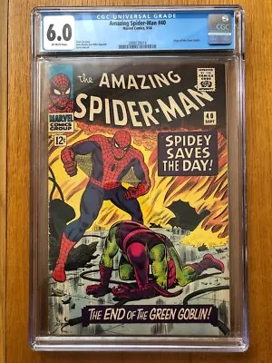 Buy Marvel Amazing Spider-man 40 - Cgc 6.0 Classic Green Goblin Reveal Silver Age! • 350£