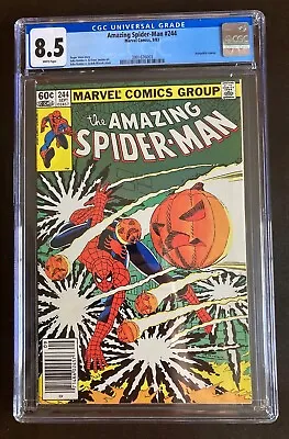 Buy Amazing Spider-Man #244 Newsstand Hobgoblin CGC 8.5 White Pages New Case 1983 • 39.94£