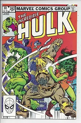 Buy Incredible Hulk #282 VF+(8.5) 1983 - 1st Hulk And She-Hulk Team-Up • 31.62£