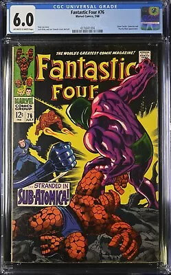 Buy Fantastic Four #76, Marvel (1968), CGC 6.0 (FN) - Silver Surfer & Galactus App! • 56£