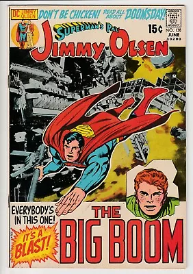 Buy Superman's Pal Jimmy Olsen #138 • 1971 • Vintage DC 15¢ •  The Big Boom!  Kirby • 2.75£