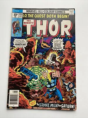 Buy 1976 Marvel The Mighty Thor #255 Action Comic Stone Men From Saturn Stan Lee • 9£