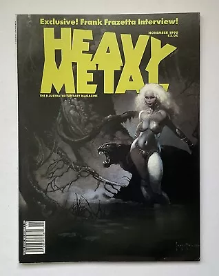Buy HEAVY METAL Magazine Nov 1990 FRANK FRAZETTA Cover INTERVIEW Rick Geary McKIE • 12£