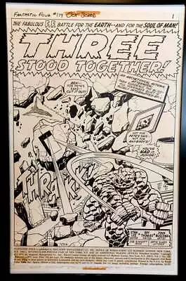 Buy Fantastic Four #119 Pg. 1 By John Buscema 11x17 FRAMED Original Art Print Marvel • 48.16£