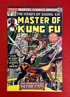 Buy Master Of Kung-fu #29 First Razor 1975 Very Fine Buy Shang-chi Today • 20.12£