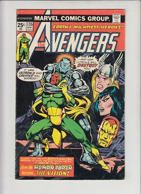 Buy Avengers #135 Vg+ *updated Vision Origin • 11.06£