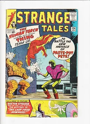 Buy Strange Tales #124 MARVEL COMIC  Human Torch, , Paste-Pot PeteDITKO DR STRANGE • 31.98£