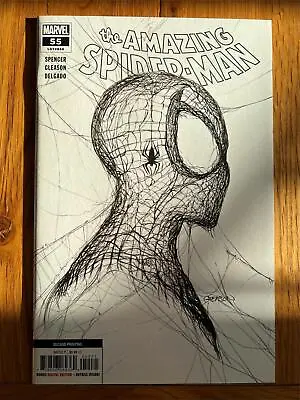Buy Amazing Spider-man #55 2nd Print. Gleason Variant. Sketch • 50£