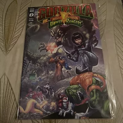 Buy Idw Comics Godzilla Vs Mighty Morphin Power Rangers Issue #2 (of 5) Cvr A • 5£