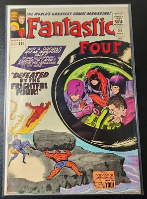 Buy Fantastic Four #38 1st Appearance Of The Trapster 1965 Stan Lee & Jack Kirby Art • 75.08£