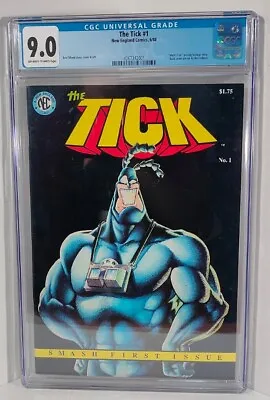 Buy 1988 New England Comics THE TICK # 1 CGC 9.0 OW2WP 1st Print • 129.90£