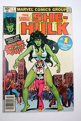 Buy Savage She-Hulk #1 Newsstand Edition 1st Appearance & Origin 1980 Marvel VF/VF+ • 74.96£