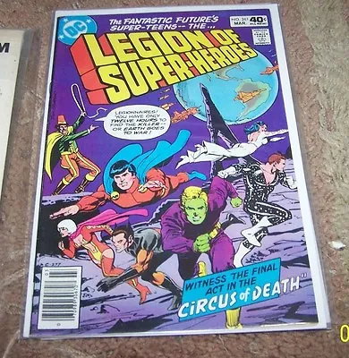 Buy  LEGION OF SUPER HEROES  # 261 1980  Dc  BRONZE +circus Of Death • 3.21£