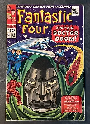 Buy Fantastic Four #57 (Dr. Doom, Silver Surfer Cover) 1966 Marvel Comics • 110£
