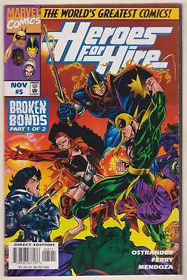 Buy Heroes For Hire #5  (Marvel - 1997 Series) Fn+ • 2.25£