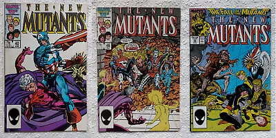 Buy Lot Of 3: New Mutants #40, #46 & #59 (1986) Marvel Comics (Windsor-Smith Cover) • 2.09£