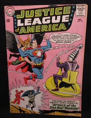 Buy Justice League Of America #32 DC Comic Intro And Origin Of Brainstorm VG-FN • 19.99£