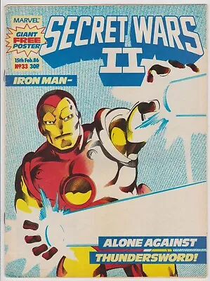 Buy Secret Wars II #33 1986 VG/Fine Marvel UK • 3.80£