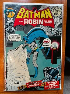 Buy Batman #240 (VG) 1972 Neal Adams Cover, 1st Doctor Moon App, League Of Assassins • 25.42£