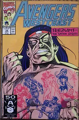 Buy The Avengers West Coast #72 - July 1991 - Marvel Comics - VERY NICE Look • 2.49£