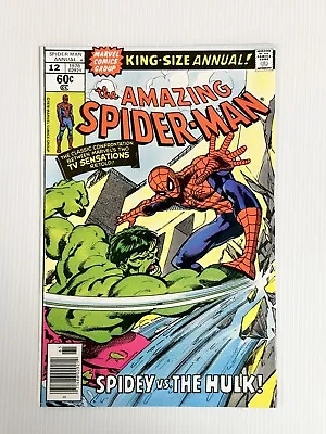 Buy Amazing Spider-Man Annual #12 1978 VF Spider-Man Vs Hulk Cent Copy • 36£