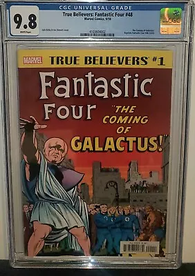 Buy True Believers Fantastic Four 48 Cgc 9.8 Reprints 1st App Of Silver Surfer! 1966 • 159.86£