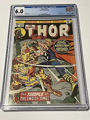 Buy Cgc 6.0- The Mighty Thor #245- God Of Thunder- Marvel Comics • 43.97£