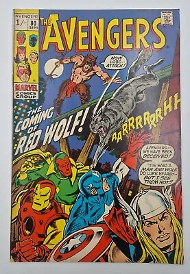 Buy The Avengers #80 - Marvel Comics (1970) 1st Appearance Of Red Wolf  • 0.99£