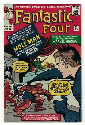 Buy Marvel Comics FANTASTIC FOUR 22 VFN- 7.5 1963 Mole Man Appearance • 289.99£