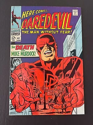 Buy Daredevil #41 - Death Of Mike Murdock (Marvel, 1968) VF- • 22.50£