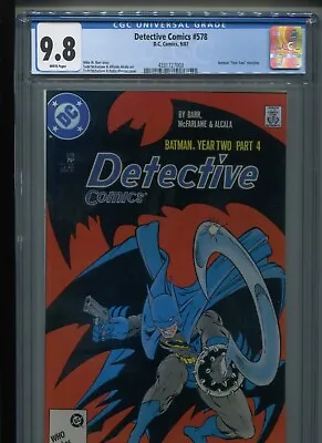 Buy Batman Detective Comics #578 CGC 9.8 [WHITE]  Year Two, Part Four  • 78.84£