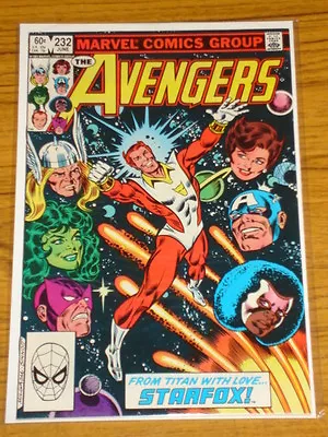 Buy Avengers #232 Vol1 Marvel Comics Scarce Star Fox Joins June 1983 • 59.99£