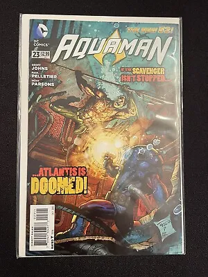 Buy Aquaman #23 VF/NM DC Comics New 52 Paul Pelletier Cover Geoff Johns • 2.38£