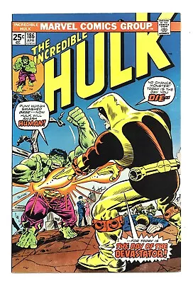 Buy Incredible Hulk #186 9.0 Death Of The Devastator Ow/w Pgs 1975 B • 25.33£