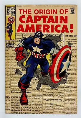 Buy Captain America #109 GD/VG 3.0 1969 • 60.71£