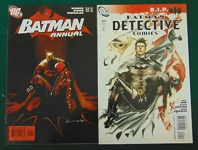 Buy Batman Annual #25 & Detective Comics #850 Origin Jason Todd Red Hood City Sirens • 39.33£