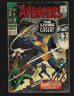 Buy Avengers #34 VG Heck 1st Living Laser 3rd Bill Foster (Black Goliath) Hawkeye • 8£