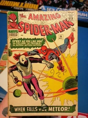 Buy Marvel Comics Amazing Spider-Man #36 1966 Detached Cover Complete  • 29.99£