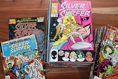 Buy Marvel Comics SILVER SURFER Vol 3 1987 Comic Lot 1-74 Run 77-80 Ann 1 & 2 P • 97.31£