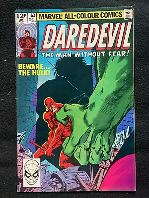 Buy Daredevil 163 (1979) Marvel Comics Vs The Hulk! Frank Miller • 12£
