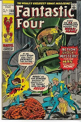 Buy Fantastic Four #108 Nega Man Fine Plus (6.5) (1961 Series) • 20.99£
